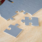 P-51D Mustang Fighter met D-Day-markeringen Legpuzzel (Zijkant)