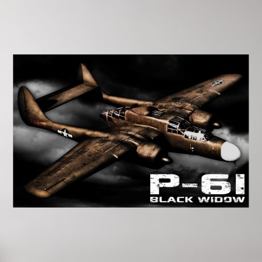 P-61 zwarte weduwe poster (Voorkant)