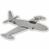 P-80 Shooting Star, Fighter Jet Vliegtuig Sticker (Voorkant)