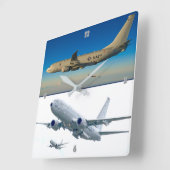 P-8 POSEIDON VIERKANTE KLOK (Hoek)