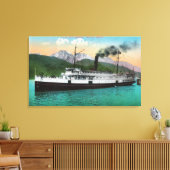P. C. Co's Steamer "City of Seattle" Canvas Afdruk (Insitu (Woonkamer))
