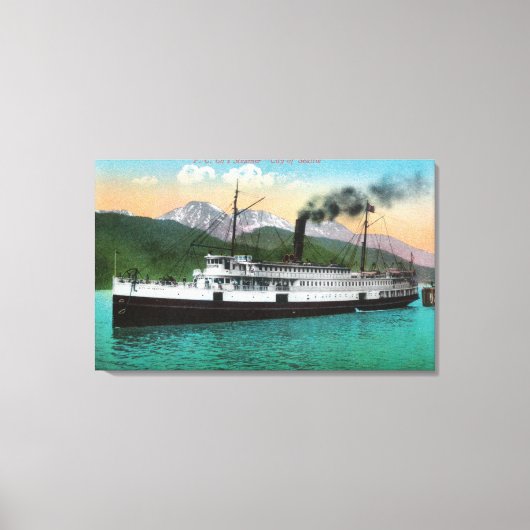 P. C. Co's Steamer "City of Seattle" Canvas Afdruk (Voorkant)