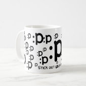 : p, collent votre tasse de langue (Devant gauche)