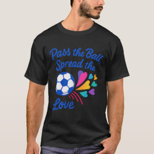 P De Byll Verspreidt De Liefde Regenboog Voetbalon T-shirt