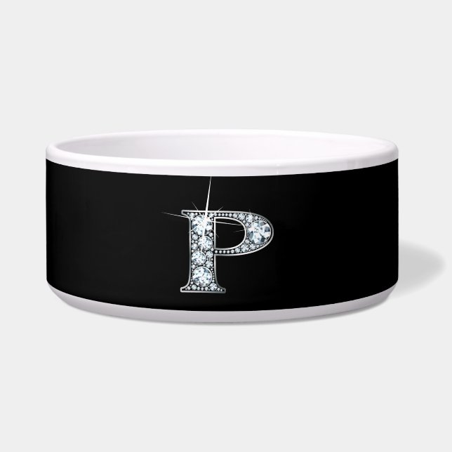 P "Diamond Bling" Pet Bowl Voerbakje (Voorkant)