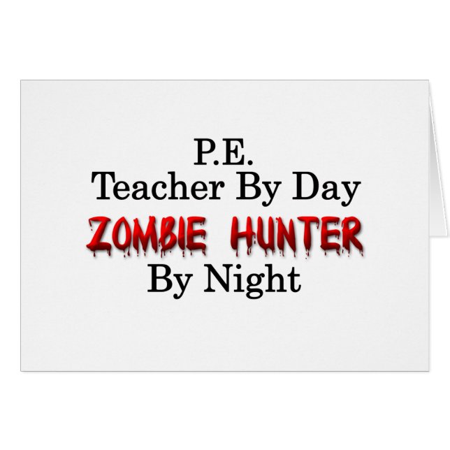 P.E. Leraar/Zombie Hunter (Voorkant Horizontaal)