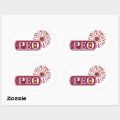 P.E.O. OVALE STICKER (Vel)