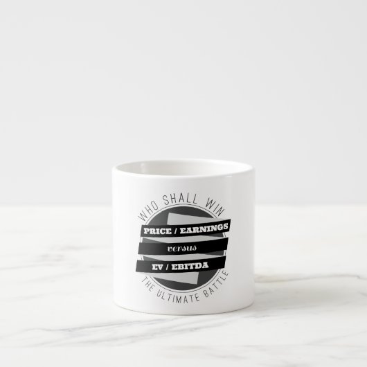 P/E-ratio versus EV/EBITDA-ratio Espresso Kop (Voorkant)
