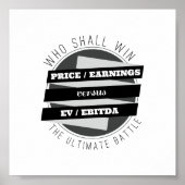 P/E-ratio versus EV/EBITDA-ratio Poster (Voorkant)