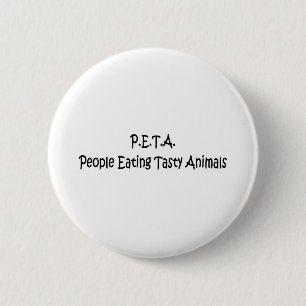 P.E.T.A. RONDE BUTTON 5,7 CM