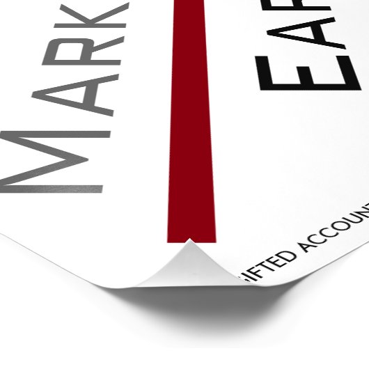 "P/E-verhouding" Perfect Poster (Hoek)