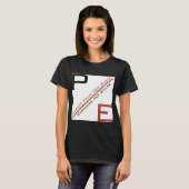 "P/E-verhouding" T-shirt (Voorkant volledig)