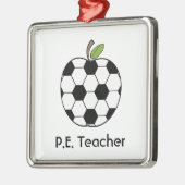 P.E. Voetbal Apple Ornament (Links)