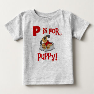 P est pour Puppy Tshirts and Gifts