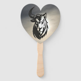 P half stier half tijger handwaaier