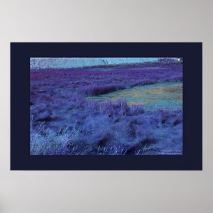 P Hieronder in Indigo Poster