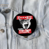 P***IES TEGEN TRUMP RONDE BUTTON 4,0 CM (In situ)