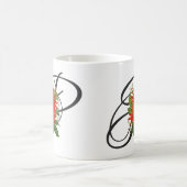 P initial, Mug de café Vintage Passion (Centre)