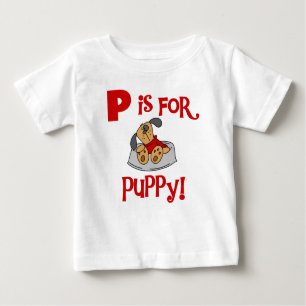 P is voor de T-shirts en de Giften van het Puppy