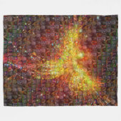 P is voor Phoenix Mosaic Fleece Deken (Voorkant (Horizontaal))