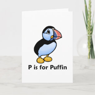 P is voor Puffin Kaart