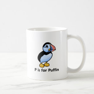 P is voor Puffin Koffiemok
