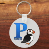 P is voor Puffin Sleutelhanger (Voorkant)