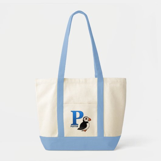 P is voor Puffin Tote Bag (Voorkant)