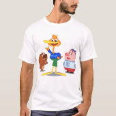 P. King Ducking - t-shirt met drie tekens (Voorkant)