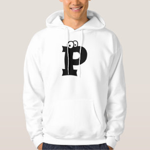 P, letter met oogballen hoodie