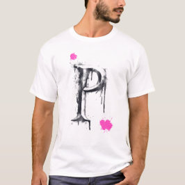 P Letter - Typografie T-shirt
