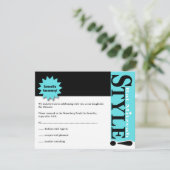 <p>Modèle</p>! Bat mitzvah Magazine RSVP Reply Car (Debout devant)