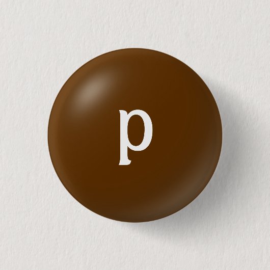 P Monogram Button (Voorkant)