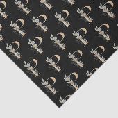 P Monogram Floral-weefselpapier Tissuepapier (Detail)