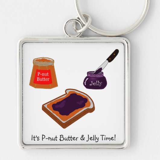 P-nut Butter & Jelly Time Sleutelhanger (Voorkant)