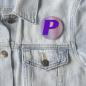 P paars microgram ronde button 5,7 cm (In situ)