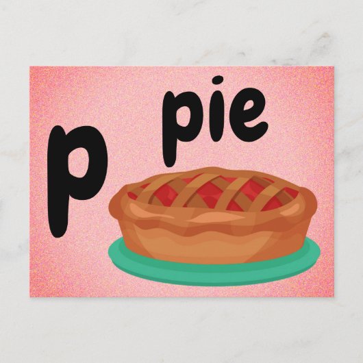 p - pasteitekaart briefkaart (Voorkant)