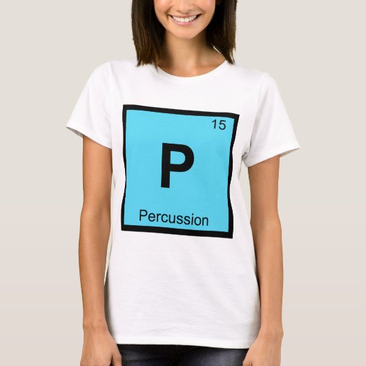 P - Periodieke Tabelsymbool voor de kringloopschei T-shirt (Voorkant)