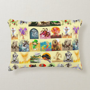 P staat voor Phoenix Together on Yellow Accent Kussen