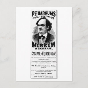 P.T. Barnum's Great Traveling Museum Menagerie Briefkaart