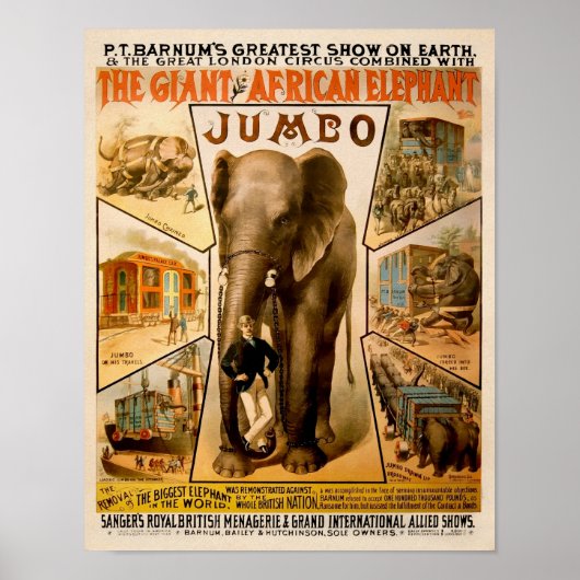  P.T. Barnum's Poster Jumbo (Voorkant)