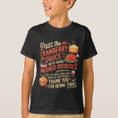 P The Cranberry Sauce Funny Thanksgiving T-shirt (Voorkant)