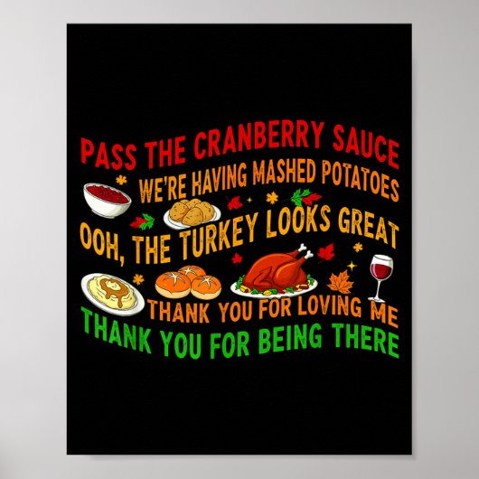 P The Cranberry Sauce Mashed Tatoes  Poster (Voorkant)