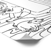 P = voor Varkens in letters Poster (Hoek)