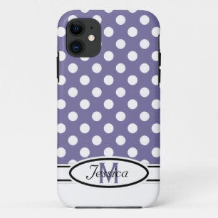 P & W Polka-dot Monogram iPhone 5 Hoesje
