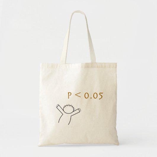 P-waardezak voor statistici tote bag (Voorkant)