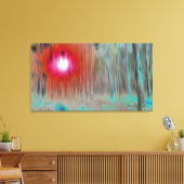 © P Wherrell Fine art mysterieus licht in het hout Canvas Afdruk (Insitu (Woonkamer))