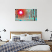 © P Wherrell Fine art mysterieus licht in het hout Canvas Afdruk (Insitu (Slaapkamer))