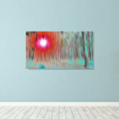 © P Wherrell Fine art mysterieus licht in het hout Canvas Afdruk (Insitu (Houten vloer))