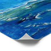 © P Wherrell Fine zee van kunstolie die olie schil Poster (Hoek)